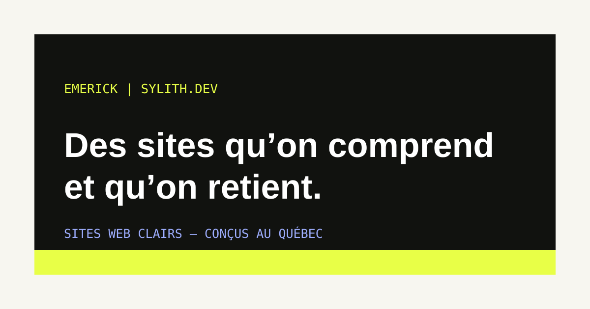 Identité visuelle Sylith.dev sur fond bleu électrique